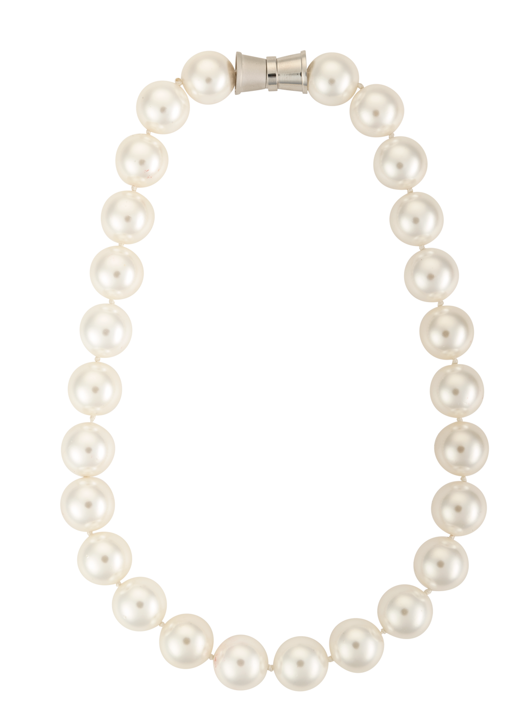 Large mother of pearl strand necklace
