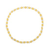 5 Piece Stackable Freshwater Pearl and Gold Bead Stretch Bracelet