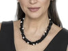 Five-Strand Jet Bead Necklace with Freshwater Pearl Accents