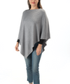Ultra-soft pearl-trimmed poncho