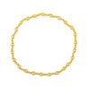5 Piece Stackable Freshwater Pearl and Gold Bead Stretch Bracelet