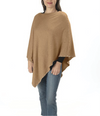 Ultra-soft pearl-trimmed poncho