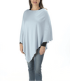 Ultra-soft pearl-trimmed poncho
