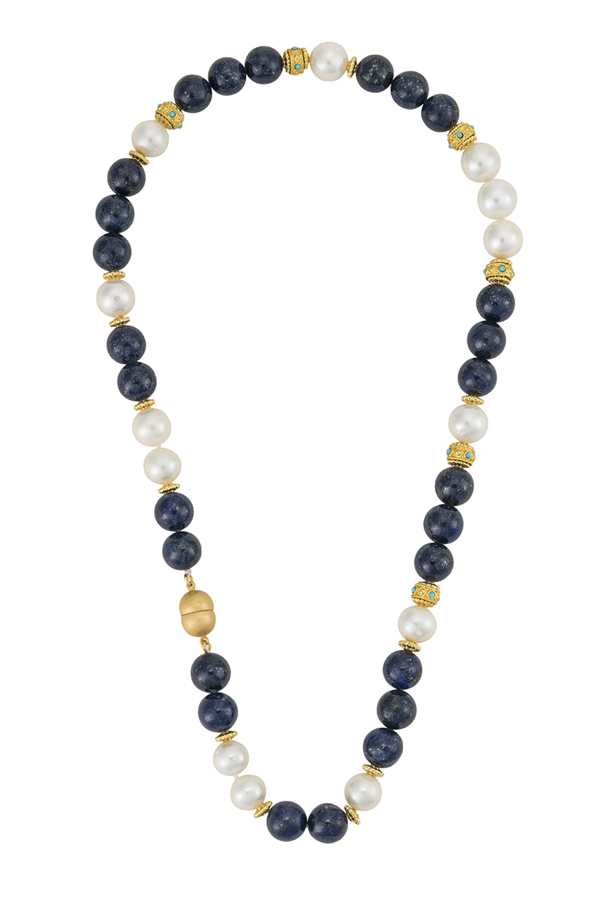 Multi Strand Matte Necklace In Navy - Shady And Katie - Shady And Katie