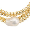 Hematite and Pearl Wrap Bracelet