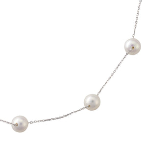 Tin cup station necklace