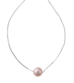 Signature floating pearl necklace