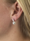 Crystal Channel Set Teardrop earrings