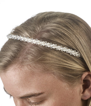 Pearl and bead headband