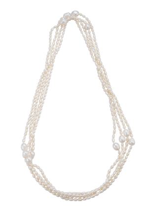 90” Freshwater Tiffany-inspired Rope necklace