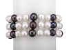 Black and white pearl bracelet