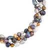 Freshwater metallic pearl necklace