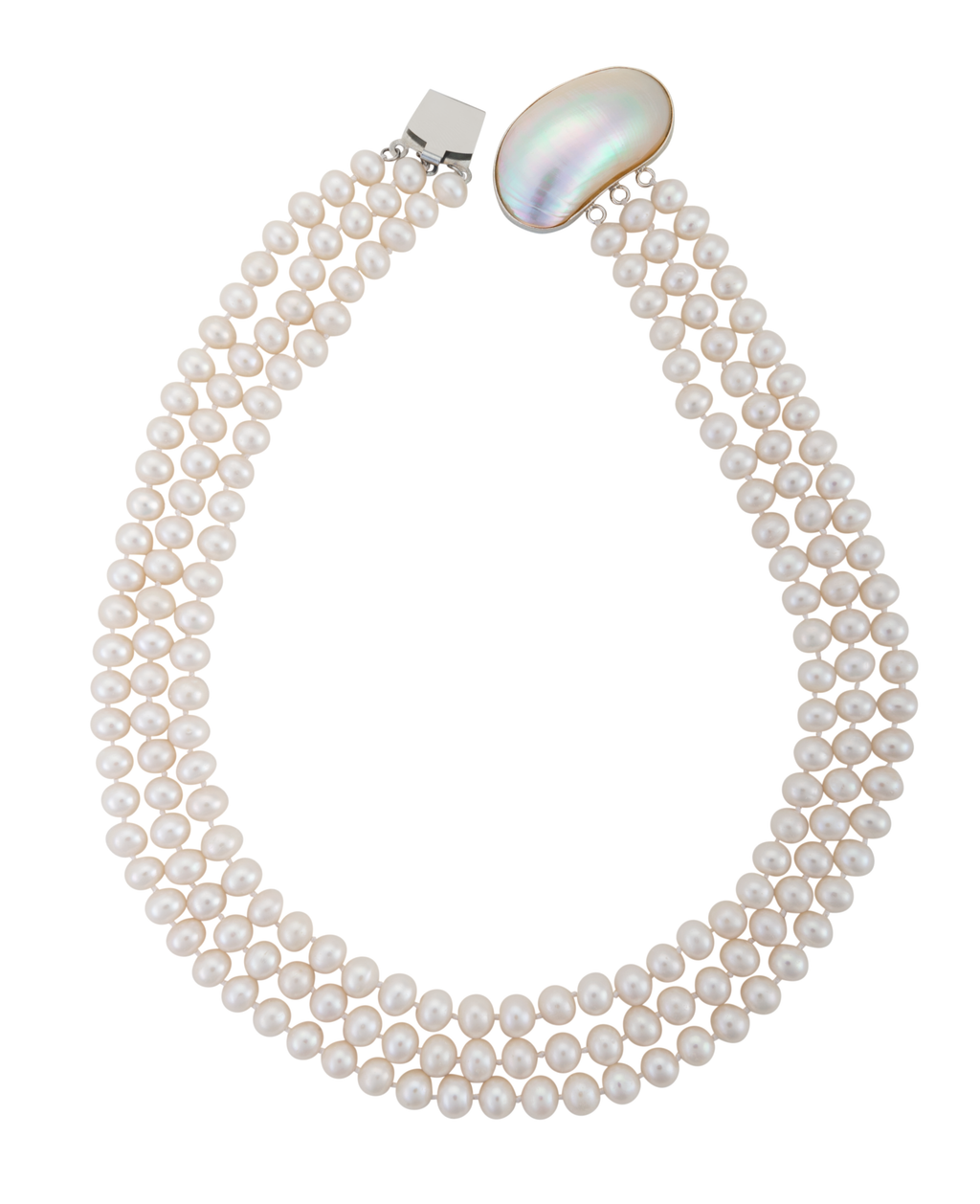 Mother of pearl clasp necklace