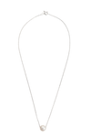 Signature floating pearl necklace- Sterling