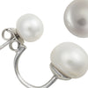 Signature double stud pearl earrings