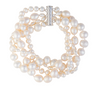 Four-Strand Freshwater Pearl Twisted Bracelet