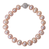 Delicate pearl bracelet with crystal clasp