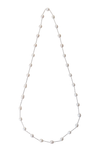 Pearl and stainless steel necklace