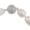 Baroque pearl bracelet with crystal clasp