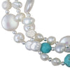 Pearl and turquoise bracelet