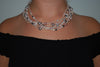 Five-strand multi-colored pearl necklace