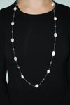 Pearl and labradorite necklace