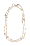 Long biwa pearl necklace