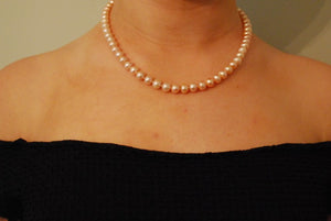 A+ signature freshwater pearl strand necklace