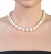 Single-strand baroque pearl necklace