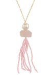 39" Tassel Necklace and Freshwater Pearl Necklace