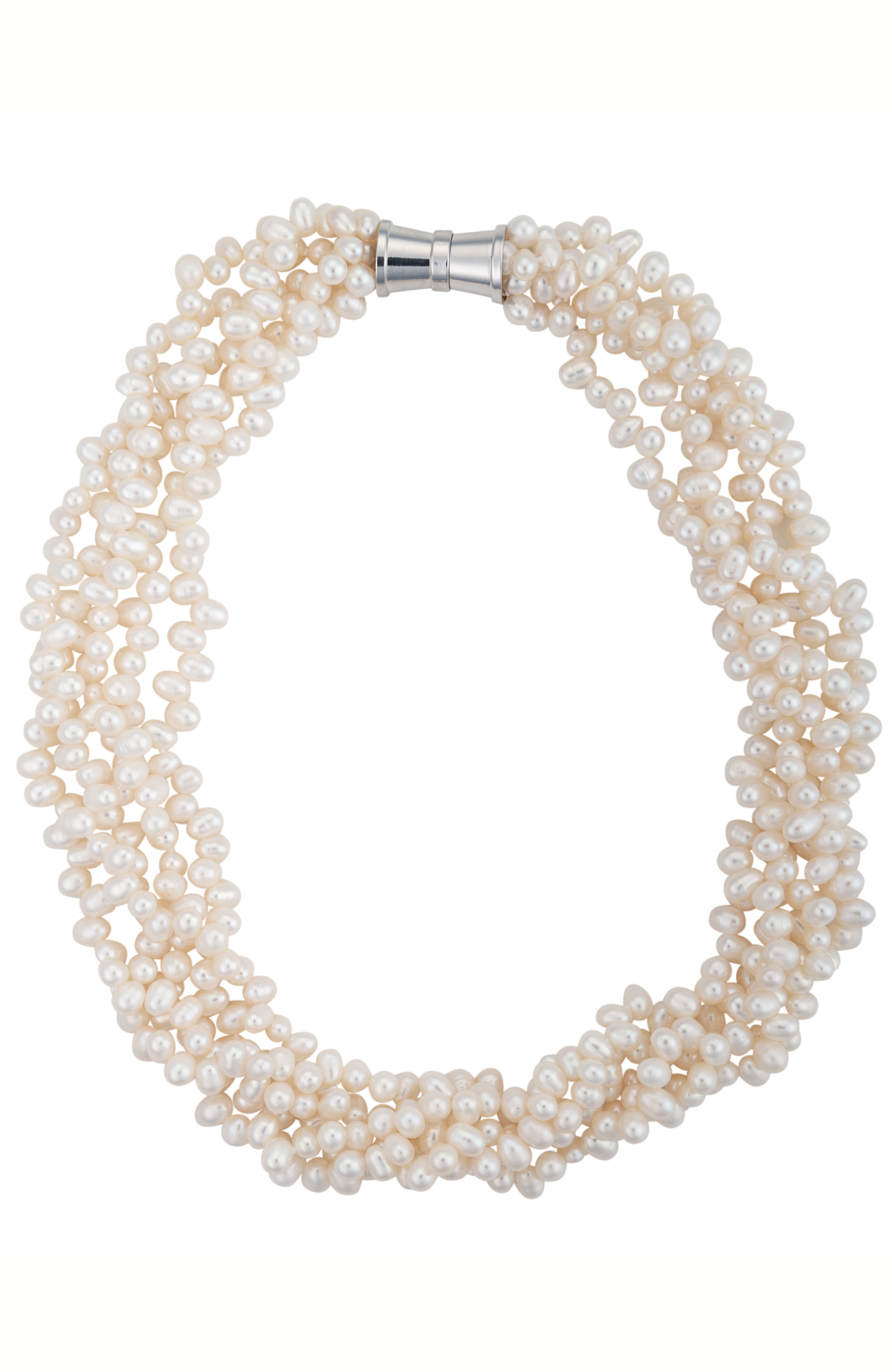 White Freshwater Keshi Pearl Necklace