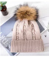 Pearl Embellished Pom Pom Beanie