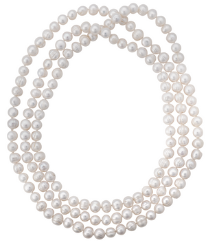 Extra-long perfect pearl necklace