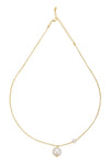 Freshwater Edison Pearl and Small Freshwater Pearl on Gold Chain