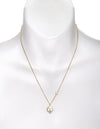 Freshwater Edison Pearl and Small Freshwater Pearl on Gold Chain
